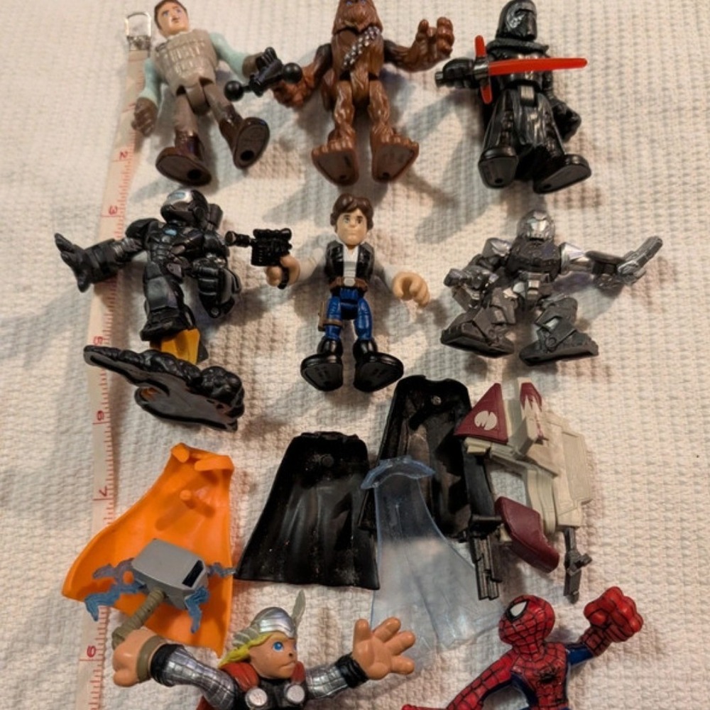 Star Wars Marvel Imaginext Heroes Action Figure Lot Chewbacca Han Solo Thor